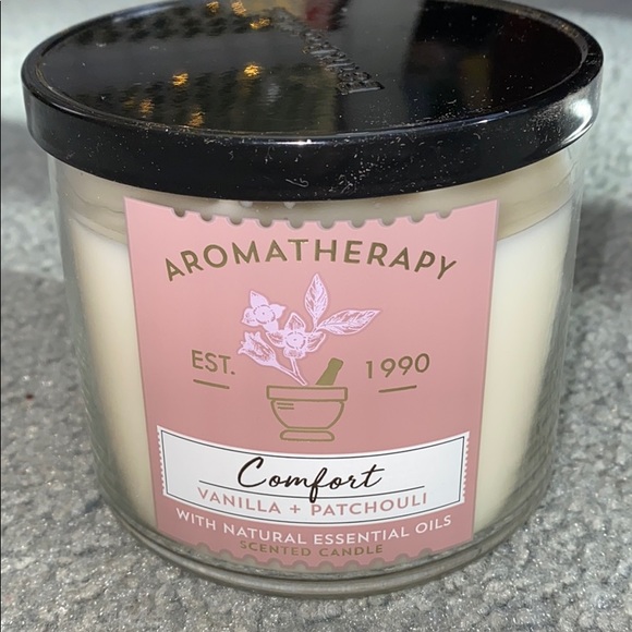 Home Décor PATCHOULI VANILLA Large 3Wick Candle AROMATHERAPY 1 Bath